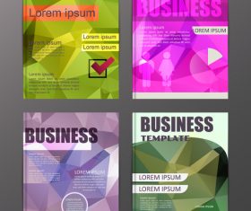 Abstract brochure template business vector 02