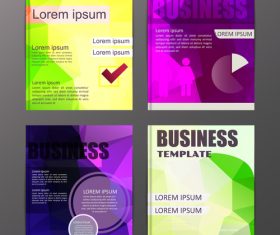 Abstract brochure template business vector 12