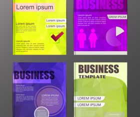 Abstract brochure template business vector 20