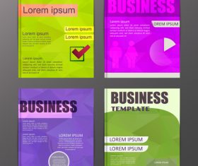 Abstract brochure template business vector 21