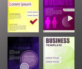 Abstract brochure template business vector 22