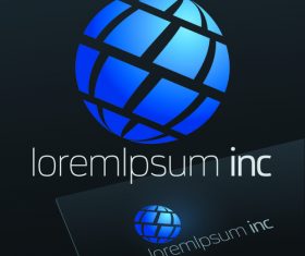 Abstract business logos with sign design vector 04