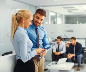 And colleagues discuss issues Stock Photo 02