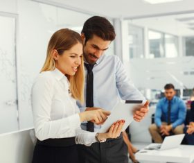 And colleagues discuss issues Stock Photo 03