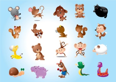 Animal Characters Vectors vector graphics
