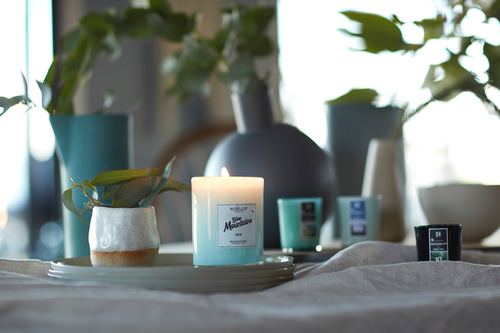 Aromatherapy candle Stock Photo