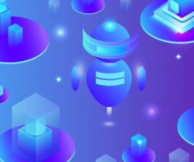 Artificial intelligence technology concept vector illustration