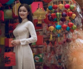 Asian classical gown beauty Stock Photo