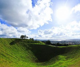Auckland New Zealand Mount Eden Landscapes Stock Photo 03