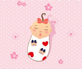 Baby illustration vector