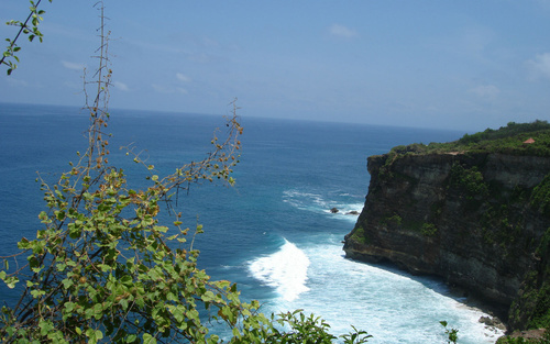 Bali Lovers Cliff Natural Scenery Stock Photo 02