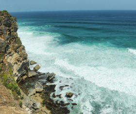 Bali Lovers Cliff Natural Scenery Stock Photo 04