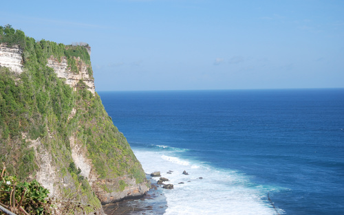 Bali Lovers Cliff Natural Scenery Stock Photo 05