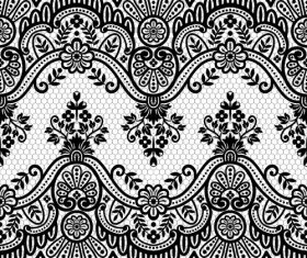 Beautiful lace seamless borders vector material 01