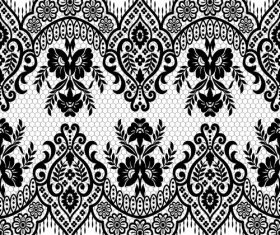 Beautiful lace seamless borders vector material 02
