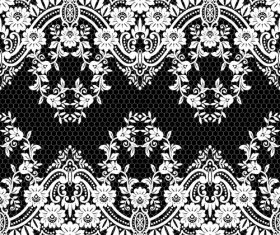 Beautiful lace seamless borders vector material 07
