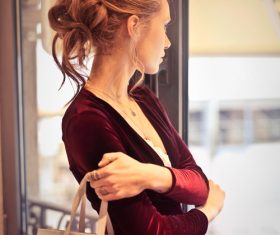 Beautiful woman carrying shopping bags Stock Photo 10