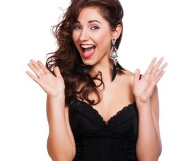 Beautiful woman with evening make up Stock Photo 05