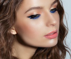 Beautiful young woman makeup Stock Photo 02