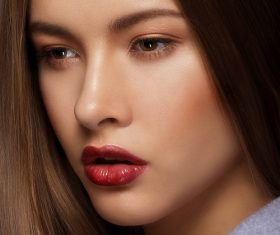 Beautiful young woman makeup Stock Photo 05