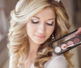 Beautiful young woman makeup Stock Photo 11