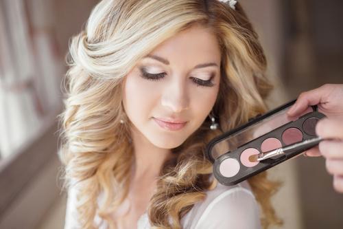 Beautiful young woman makeup Stock Photo 11