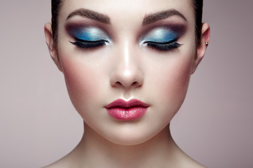 Beautiful young woman makeup Stock Photo 12