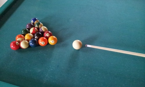 Billiards on the table Stock Photo 01