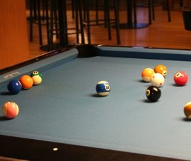Billiards on the table Stock Photo 03