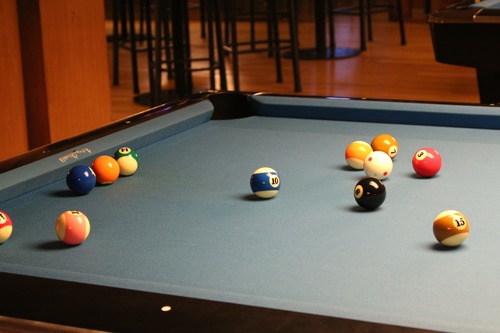 Billiards on the table Stock Photo 03