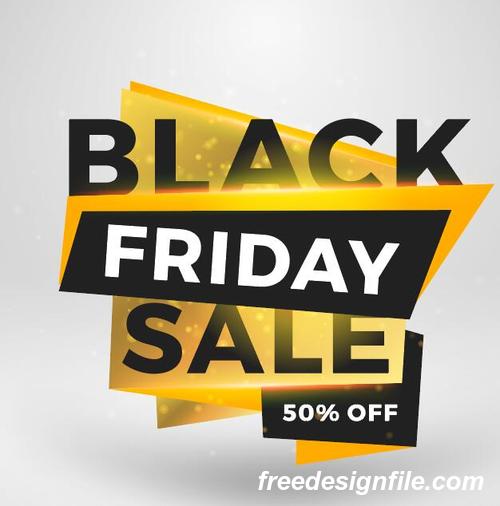 Black firday sale discount banners creative vectors 01
