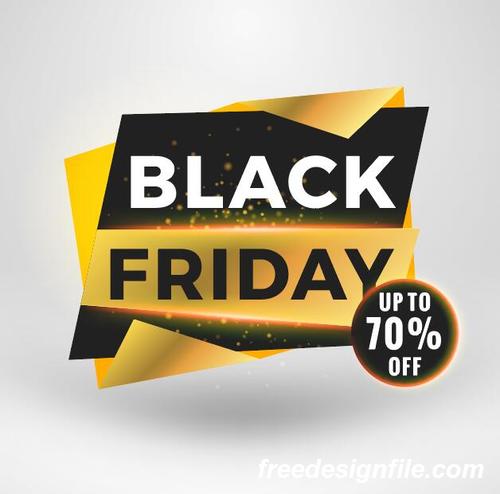 Black firday sale discount banners creative vectors 06
