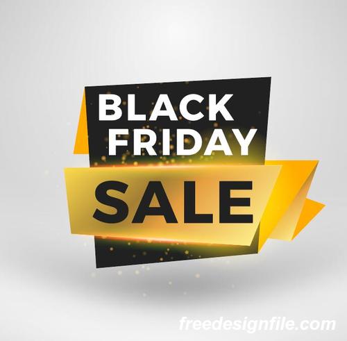 Black firday sale discount banners creative vectors 08