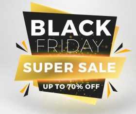 Black firday sale discount banners creative vectors 10