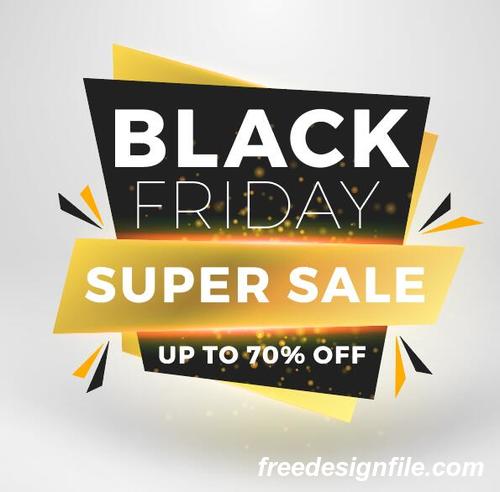 Black firday sale discount banners creative vectors 10