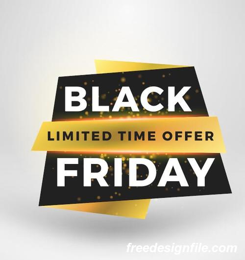 Black firday sale discount banners creative vectors 12