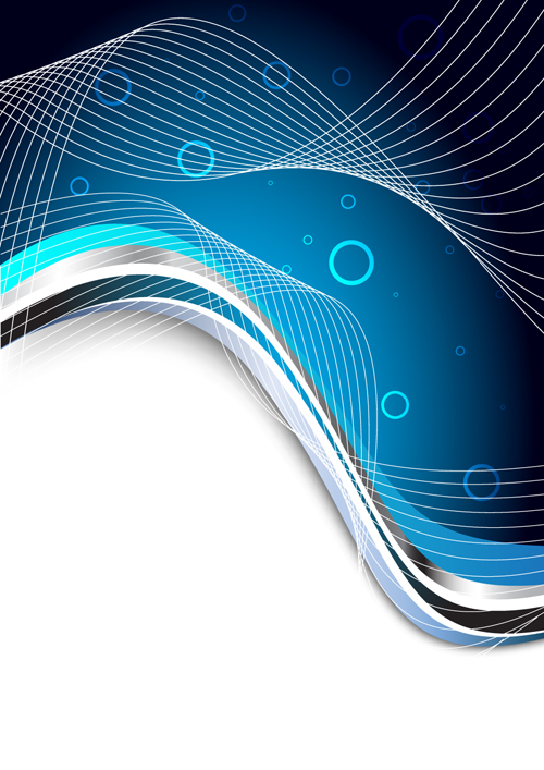 Blue dynamic lines backgrounds 2 vector