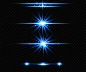 Blue transparent light effect vector illustration 01