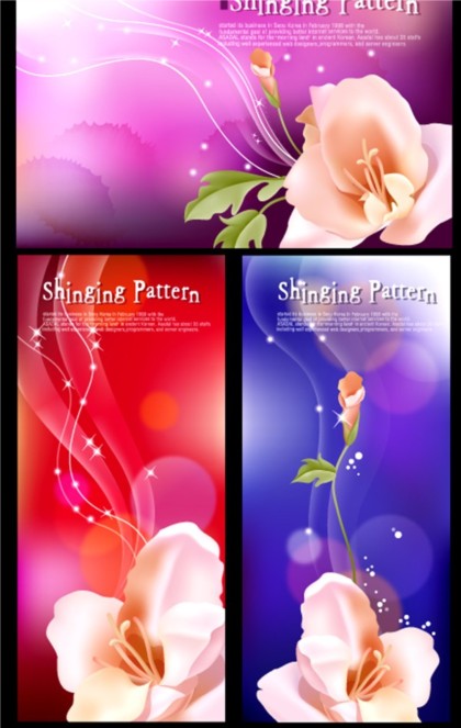 Bright fantasy flower background design vector