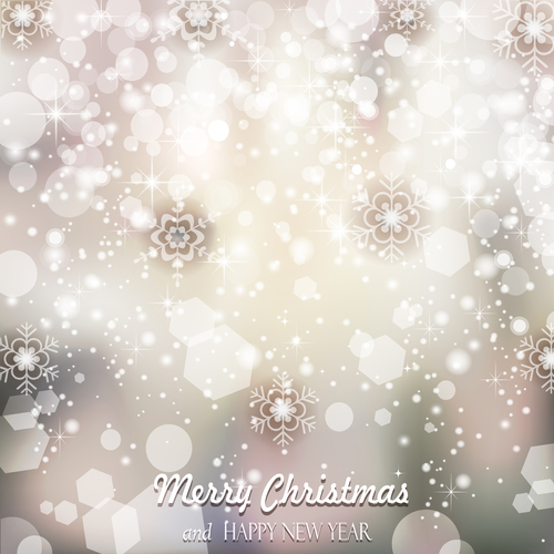 Brilliant christmas with new year snow background vector
