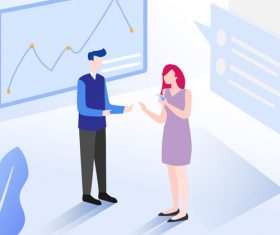 Business consulting people vector illustration