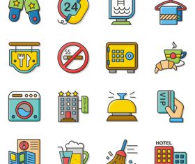 Business outlines app icons