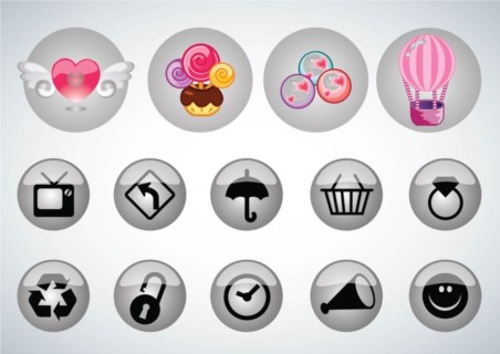 Buttons Pack vector graphics