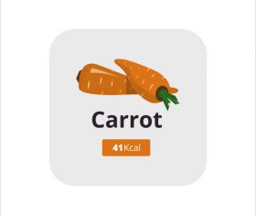 Carrot vector icon