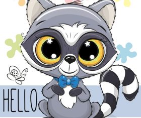 Cartoon cat cute design vectors material 05