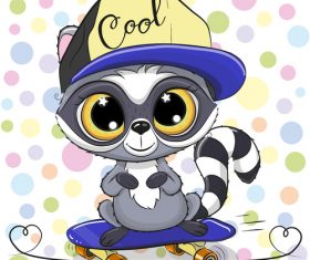 Cartoon cat cute design vectors material 07