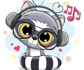 Cartoon cat cute design vectors material 08