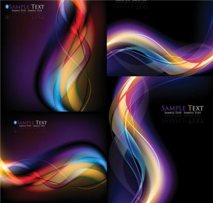 Centro colorful dynamic lines background vectors material