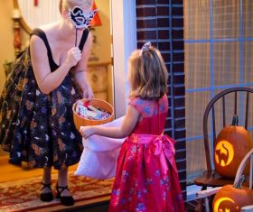 Children celebrating Halloween Stock Photo 06