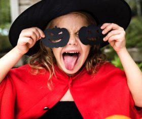 Children celebrating Halloween Stock Photo 07
